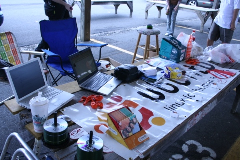 LoCo Team table at Columbus Farmer's Market