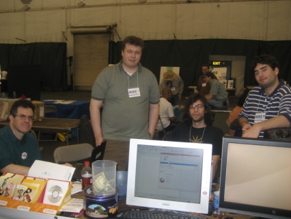 LoCo Team sitting at table at TCF